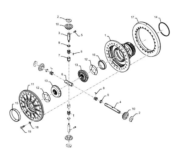 87471385 - Корпус дифф. моста 450сер. TJT9/St.